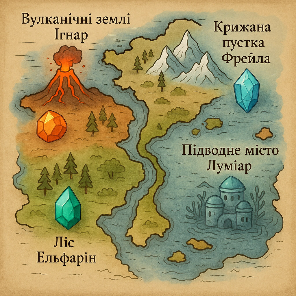 Карта Арденії